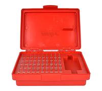 Gugxiom Precision Plus Minus Juego de Calibres de Clavija de Acero de 0,0002 Pulgadas, M0-0,011-0,060 Pulgadas, Calibre Go No-Go de 50 Piezas, Acero de Rodamiento Duradero para Medir el Tamaño del