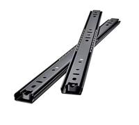 Guía De Cajón Engrosada 4 Piezas: Riel Tres Secciones Acero Laminado En Frío, Hardware Práctico for Cajones Hogar, Oficina Y Cocina Para Cajones De Armarios(Color 2,50cm-20inch)