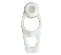 Guía de carril Pieza Basic (1 x 1,3 x 2,4 cm, Plástico, Blanco)