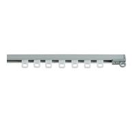 Guía de carril pieza corredera ligera (L x An x Al: 0,9 x 0,9 x 1,5 cm, Plástico, Blanco)
