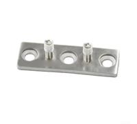 Guía de piso de rueda de nailon silenciosa para puerta de granero de madera | Altura ajustable, se adapta a paneles de 3-5 cm, cuerpo de acero inoxidable, ruedas de nailon silenciosas