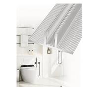 Guía para Cristal de Ducha Walk-In - Perfil de Aluminio 2,5 mm para Vidrio 8-12 mm, T-Channel para Paneles de Ducha Sin Marco(Silver-8mm,L-90 cm)