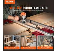 Guía para router, 64 pulgadas de longitud, altura ajustable de 0-5,5 pulgadas, 64 pulgadas YS64-001S
