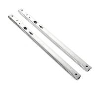 Guias Correderas Para Cajones 1 Pair 17mm Micro Ball Guide Two Sections Wide Steel Fold Slide Drawer Rail Furniture 8/10/11/14/16 inches Para Cajones de Muebles(14inches (342mm))