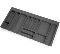 Guías deslizantes Optima para cajones universales - módulo de 1000 mm - Plástico - Gris antracita