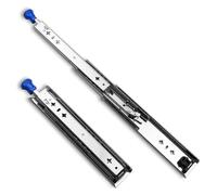 Guías para cajones, Guías for cajones con cerradura de acero | Plata, varios tamaños, aplicaciones de cajones:(Lockable,65 cm)