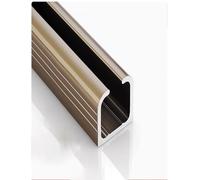 Guías para puertas correderas, Equipo de aluminio la pista puerta corrediza Brown for el grueso longitudes múltiples 1,5 a cm(160cm/63in)