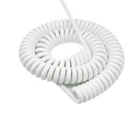 GuidNaurys Cable eléctrico de resorte de cobre puro de PU telescópico de 6 núcleos, 24 AWG, 0,2 mm² Retráctil(Stretch 2 Meters)