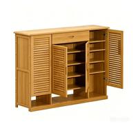 guiling-1986 Mueble Zapatero Zapatero de Entrada, gabinete Almacenamiento Zapatos 6 Niveles con 4 Puertas y cajón, Organizador Independiente for Armario, Sala Estar, Dormitorio Zapatero pequeño