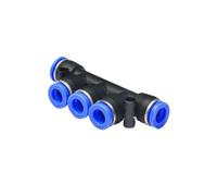 GUIPENG Conector de tubería neumático, conector rápido de aire, manguera de agua, plástico, 4 mm, 6 mm, 8 mm, 10 mm, 12 mm, 14 mm, PU, PE, PY, LSA, HVFF(PK,4mm)