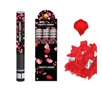 GUIRCA | Cañón Lanzador de Pétalos Rojos y Rosas para Fiestas, Confeti en Forma de Pétalos, Efecto Espectacular con Salida Vertical, Ideal para Bodas y Celebraciones Románticas