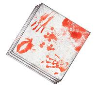 Fiestas Guirca Servilletas Pack de 20 con Sangre Desechables Blanco y Rojo para Halloween