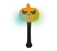 GUIRCA | Varita Calabaza y Calavera LED para Halloween, Varita Luminosas Decorativas, Diseño Terrorífico con Luz de Colores, Ideal para Fiestas y Disfraces Oscuros Orange, black