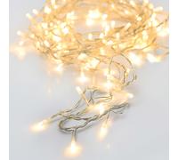 Guirnalda a pilas multifuncion 24 leds cable transparente luz blanco c