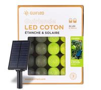 Guirnalda Bolas luminosa LED para exteriores - Impermeable IP55 - Panel solar de alta ncendido y apagado automático - Fern - 32 Bolas
