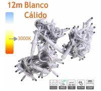 Guirnalda cordón LED profesional 12m color blanco cálido 220V