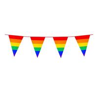 Guirnalda de banderines arco iris de 10 m