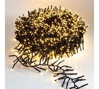 Guirnalda de luces cálidas en color blanco - 14,5 metros / 2016 LEDs - Iluminación decorativa para árboles, con controlador y chip de memoria - apta para uso en interiores y exteriores