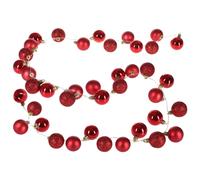 CASARIA® Bolas de Navidad con Leds 40 Bolas 2m 8 Efectos de Luz Interior Exterior Timer Luces Navideñas Rojo