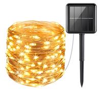 Guirnalda de Luces Solares 100 LED 10M 3000K - BEL AIR HOME