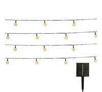 Guirnalda de luces solares 120 globos brillantes LED blanco cálido FESTY WHITE 14 m
