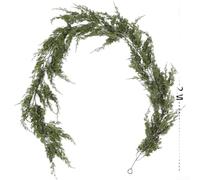 Guirnalda de Navidad artificial de pino sintético, alternativa de corona de ciprés realista, decoración navideña para colgar en interiores, festividad de PVC flexible (A)