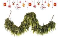 Guirnalda De Navidad Artificial Realista,1.5m/1.8m/2.7m Guirnaldas De Pino De Navidads, Guirnaldas De Abeto, Guirnalda De Pino Decoración Navidad Interiore Y Exteriore, para Escaleras,Chimene