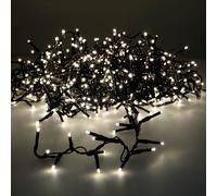 Guirnalda led compact parpadeante exterior blanco calido 19m 750 leds