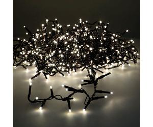 Guirnalda led compact parpadeante exterior blanco calido 19m 750 leds