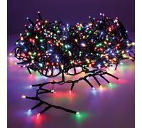 Guirnalda led compact parpadeante multicolor - blanco calido 14m 500l