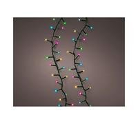 Guirnalda led compact parpadeante multicolor pastel 16m 750l cable ver