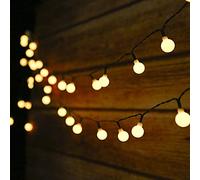 Guirnalda Luces Exterior Solar,Tomshine 50LED 6.9m Cadena de Luces bolas led decorativas,IP44 Impermeable 8 Modos,Guirnaldas Luminosas para Exterior,Interior,Jardines Fiesta de Navidad (Blanco Cálido)