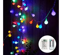 Guirnalda Luces Pilas, 60 LED/ 7M, Luces LED Pilas 8 Modos iluminación, Guirnalda Bombillas Cadena de Luces Decoracion para Navidad, Arboles, Interior, Patio, Bodas, Fiesta (Multicolor)