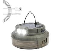 Guirnalda luminosa solar para camping, luces LED solares para camping, lámpara de antorcha recargable, impermeable, 20 metros, para casa, dormitorio, balcón, árbol tienda, , toldo jardín