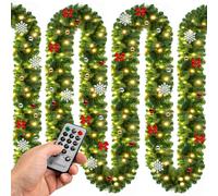 Guirnalda Navidad 5m 80 LEDs control remoto adornos