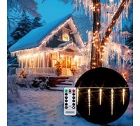 Guirnalda navidad estalactita blanca 10,4m 40 LEDs