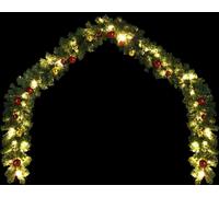 Guirnalda navideña vidaXL con bolas y luces LED, 5 metros