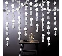 Guirnaldas de Espejo de Oro Rosa con Lunares para decoración de Bodas, Fiestas, para decoración del hogar, Plateado