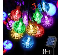 Guirnaldas Luces Exterior Solares,Jsdoin 50LED 10M Luces Solares Led Exterior Jardin,8 Modos & Impermeable Cadena de Luces Decoracion para Terraza, Fiestas, Bodas, Patio, Jardines,Interior