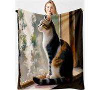 Gumntun Manta 3D Gato Animal 150x200cm para Sofa Niño y Mascota-A97