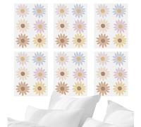 Gungtj Calcomanías de ventana de margaritas, calcomanías de margaritas de margaritas lindas para decoración de puertas | Chic Home Decor Flower Pegatinas para salas