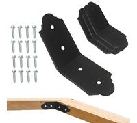 Gungtj Conector angular para madera, conector de metal robusto de 4 piezas para una gran capacidad de carga, puntal de esquina, perfil de puntal de ángulo, conector angular, para montaje de muebles