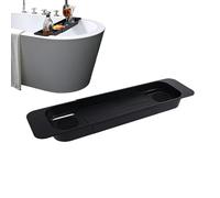 Gungtj Tub Tray, Retractable Bath Table, Non-Slip Waterproof Organizer, Elegant Bathroom Caddy, (29.53x6.02x1.77 Inches), Perfect For Shampoo and Tablet, Relaxing Baths