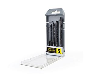 Gunpla 5 Piezas Juego de Brocas de Carburo de Tungsteno Taladro de Perforación para Porcelanico, Azulejos, Cerámica, Vidrio y Pared 4mm, 5mm, 6mm, 8mm, 10mm