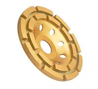 Gunpla Muela de Copa Disco de Diamante 115 x 22,2 mm con Segmentación Doble para Hormigón, Piedra Natural, Ladrillo