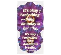 GuoChe Toalla de playa It's Okay If The Only Thing You Do Today is Breathe