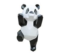 GUODDM Decoración De Pared, Esculturas Colgantes De Pandas Trepando En 3D, Decoración De Fibra De Vidrio for Colgar En La Pared for Entradas Exteriores, Accesorios for Fotos En(45 * 55 * 105cm)