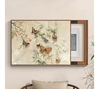 GUQASDV Arte De Gabinete De Distribución Oculto, Pintura De Panel Decorativo, Ocultación De Caja De Medidor Eléctrico, Decoración De Pared De Tablero De Distribución(Butterfly 2-L,23.6x19.7in)