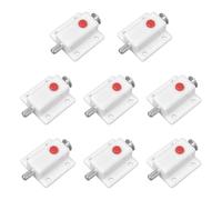 Gurtt 8 pestillos automáticos para Puertas con Resorte y botón pulsador, de plástico, Color Blanco.