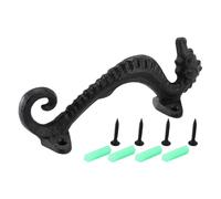 Gurtt Manilla Curva Para Muebles, Manilla Vintage De Hierro Fundido Para Puertas Correderas Con Tornillo Para Puertas De Muebles, Ventanas, Armarios Y Puertas De Jardín.